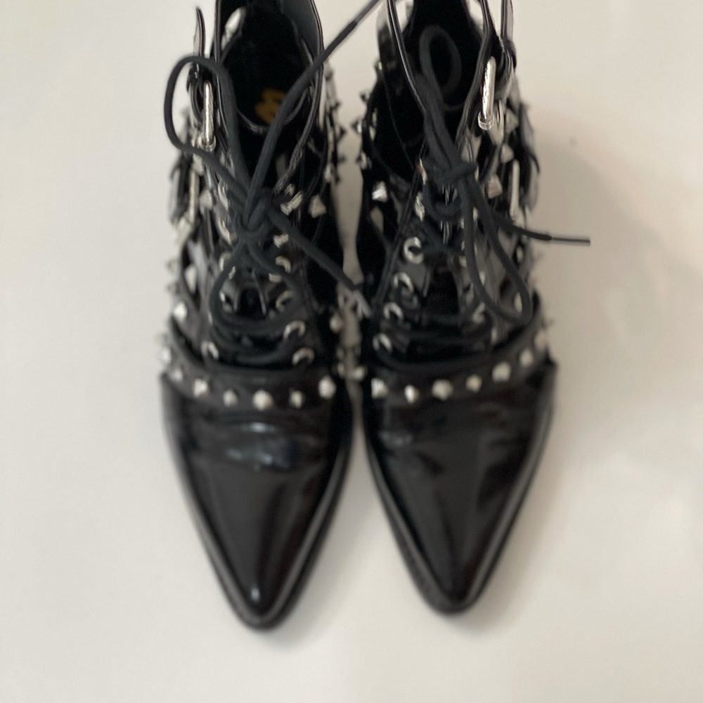 Sam Edelman black patent bootie with studs - Picture 10 of 16